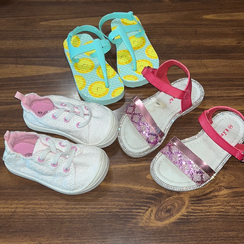 Shoe bundle 3 pair- size 5 and 6 toddler